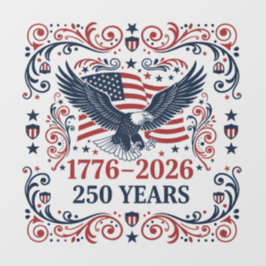 Steenarend 250 jaar vrijheid 2 raamsticker
