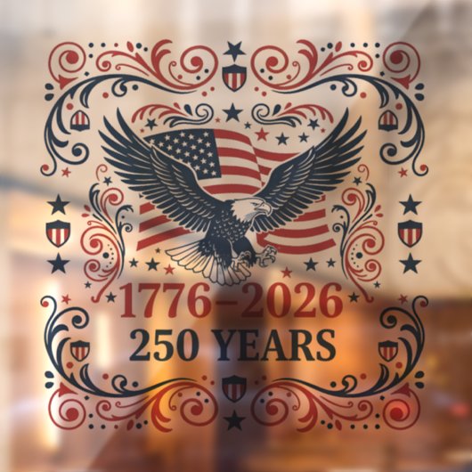 Steenarend 250 jaar vrijheid 2 raamsticker (Vel 2)