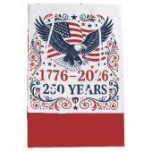 Steenarend 250 jaar vrijheid medium cadeauzakje (Voorkant)
