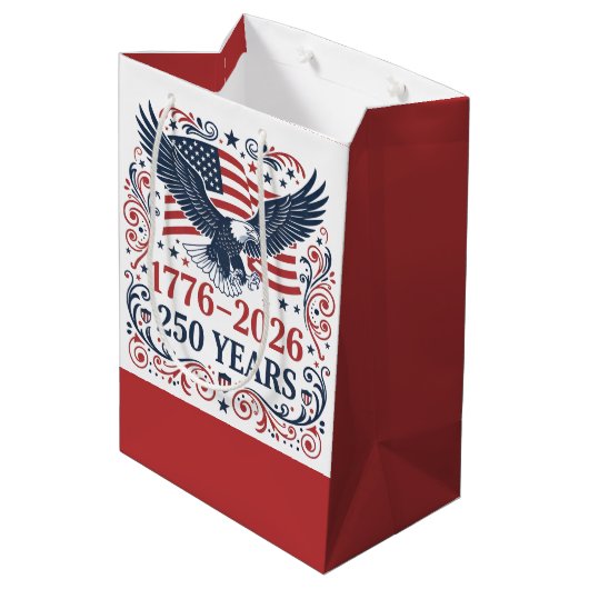 Steenarend 250 jaar vrijheid medium cadeauzakje (Achterkant Gekanteld)