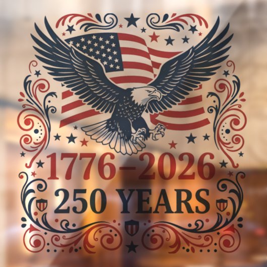 Steenarend 250 jaar vrijheid raamsticker (Vel 2)