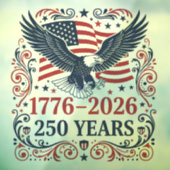 Steenarend 250 jaar vrijheid raamsticker (Vel 3)