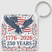 Steenarend 250 jaar vrijheid sleutelhanger (Achterkant)