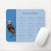 Steenarend: Aangepaste kalender voor heel jaar 202 Muismat (Met muis)