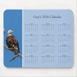 Steenarend: Aangepaste kalender voor heel jaar 202 Muismat