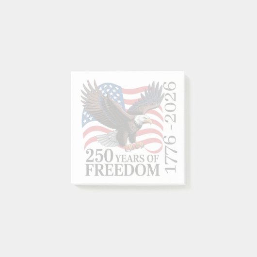 Steenarend Amerikaanse Vlag 250 Jaar Vrijheid Post-it® Notes (Voorkant)