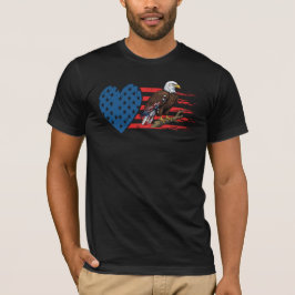 Steenarend, Amerikaanse Vlag Hart T-shirt