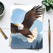 Steenarend Aquarel Schilderij Kaart