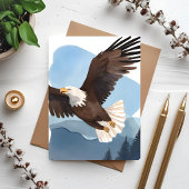 Steenarend Aquarel Schilderij Kaart