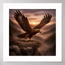 Steenarend (Aquila chrysaetos) – Roofdieren  Poster