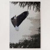 Steenarend die door de mist zweeft legpuzzel (Verticaal)