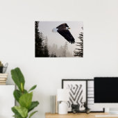 Steenarend die door de mist zweeft poster (Thuiskantoor)