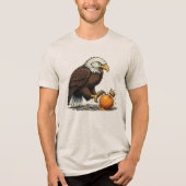 Steenarend en Oranje  Tri-Blend Shirt (Voorkant)