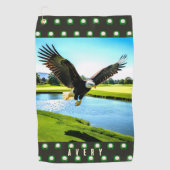 Steenarend - Grote Vogel   Golfhanddoek (Voorkant)