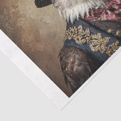 Steenarend in victoriaanse kledij tissuepapier (Detail)