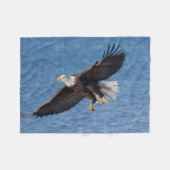 Steenarend in vlucht fleece deken (Voorkant (Horizontaal))