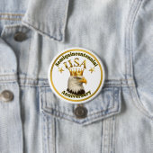Steenarend Koning VS Halve Millenniumviering Ronde Button 7,6 Cm (In situ)