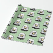 Steenarend kop cadeaupapier (Uitgerold)