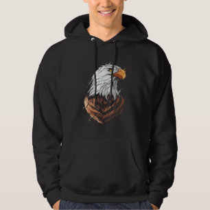 Steenarend kop van een Amerikaanse steenarend Hoodie