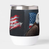 Steenarend met Amerikaanse vlag 4 juli-kunst (Rechts)