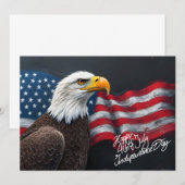 Steenarend met Amerikaanse vlag 4 juli-kunst (Voorkant / Achterkant)