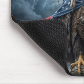 Steenarend met Amerikaanse vlag  Muismat (Hoek)