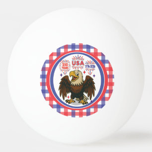Steenarend met vuurwerk – VS 250 jaar 1776-2026 Pingpongbal