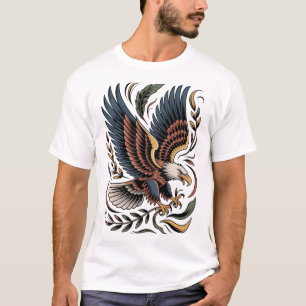 Steenarend Neo-traditionele kunst Vintage American T-shirt