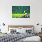 Steenarend op tak canvas afdruk (Insitu (Slaapkamer))