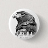Steenarend Ronde Button 3,2 Cm (Voorkant)