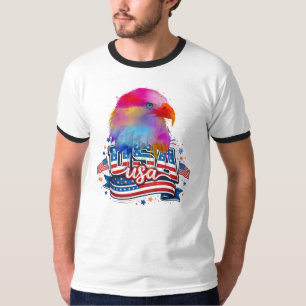 Steenarend USA, Amerikaanse Vlag Patriottisch T-shirt
