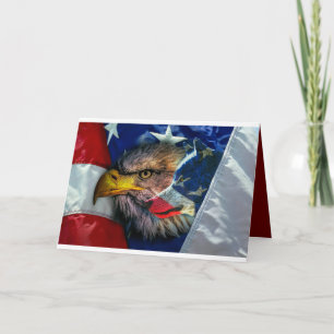 Steenarend Wolf Amerikaanse Vlag Kaart