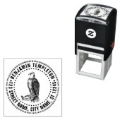 Steenarend zitplaats roofvogel naam retouradres  zelfinktende stempel (In situ)