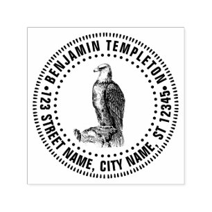 Steenarend zitplaats roofvogel naam retouradres zelfinktende stempel