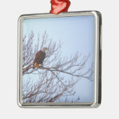 Steenarendornament  metalen ornament (Links)