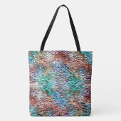 Steenbasis bekleed met roestvrij mortier en spatte tote bag (Voorkant)