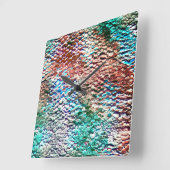 Steenbasis bekleed met roestvrij mortier en spatte vierkante klok (Hoek)