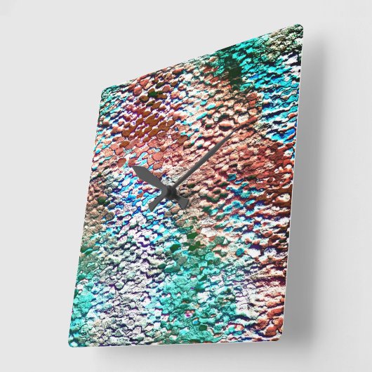 Steenbasis bekleed met roestvrij mortier en spatte vierkante klok (Hoek)