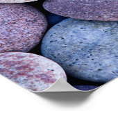 Steenblauwe stenen poster (Hoek)