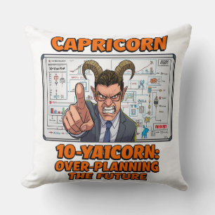Steenbok 10-Jarenplan Over Plannen Grappige Dieren Kussen