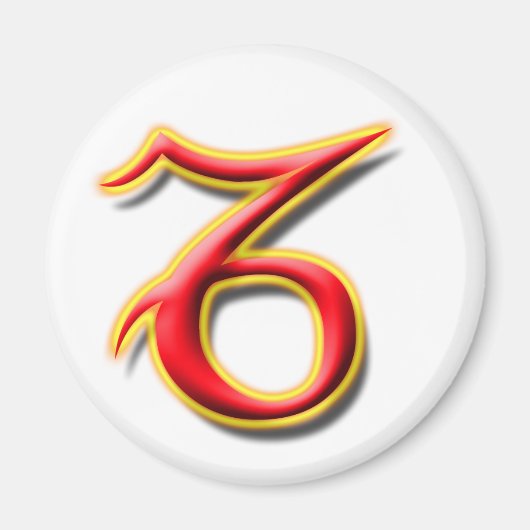 Steenbok #1 magneet (Voorkant)