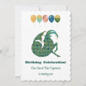Steenbok 1e Verjaardag Impressionist Goud Glitters Kaart (Voorkant)