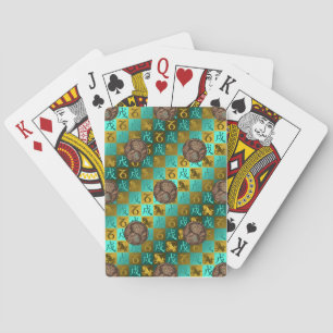 Steenbok & Aard Hond Pokerkaarten