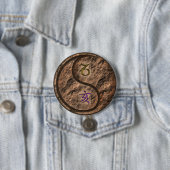 Steenbok & Aard Varken Ronde Button 7,6 Cm (In situ)