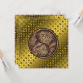 Steenbok & Aarde Draak Kaart (Voorkant / Achterkant in situ)