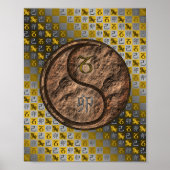 Steenbok & Aarde Konijn Poster (Voorkant)