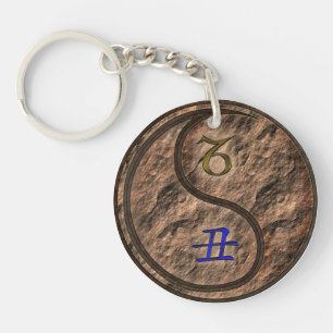 Steenbok & Aarde Os Sleutelhanger