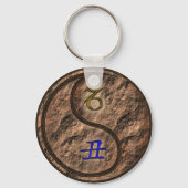 Steenbok & Aarde Os Sleutelhanger (Voorkant)