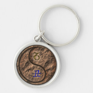 Steenbok & Aarde Os Sleutelhanger