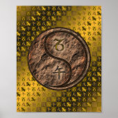 Steenbok & Aarde Paard Poster (Voorkant)